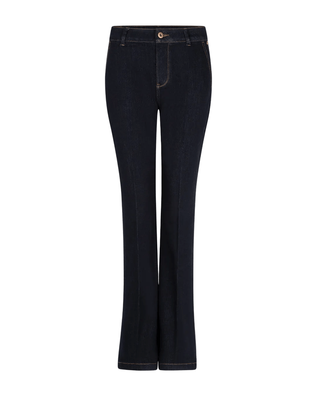 Red Button 156009 Bibette-jeans i mørk denim, lige ben, klassisk fem-lomme-model som vist på billedet.