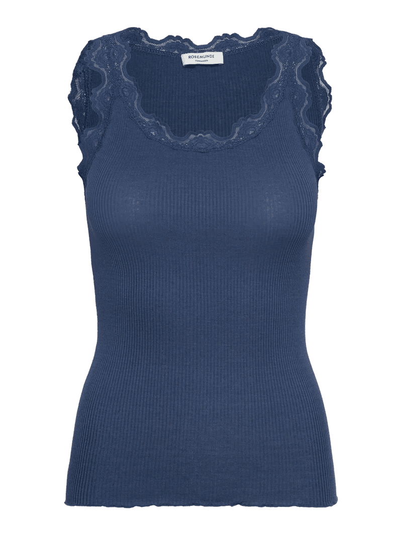 153237 | Rosemunde - Silk Top Blå