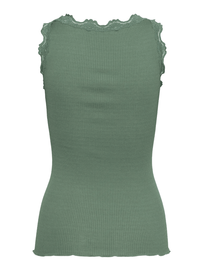 153238 | Rosemunde - Silk Top Flaskegrøn