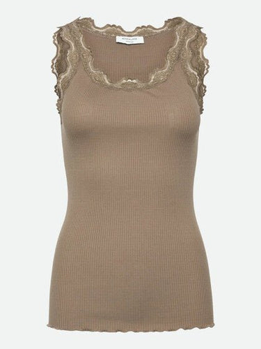 155572 | Rosemunde - Silk top Lysebrun