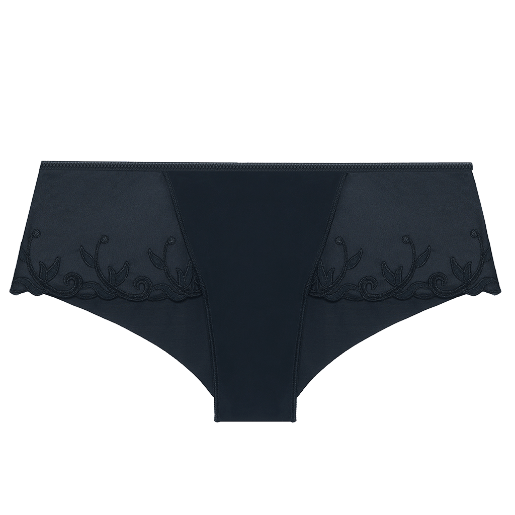 Simone Perele – Andora 015 Sort: luksuriøse sorte hipster-trusser i blonder, perfekte til elegant og behageligt undertøj.