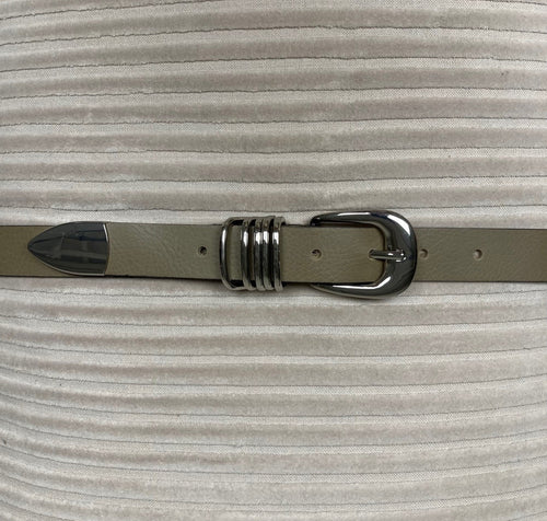 153287 | Vanzetti - 25mm Leather Belt Sand