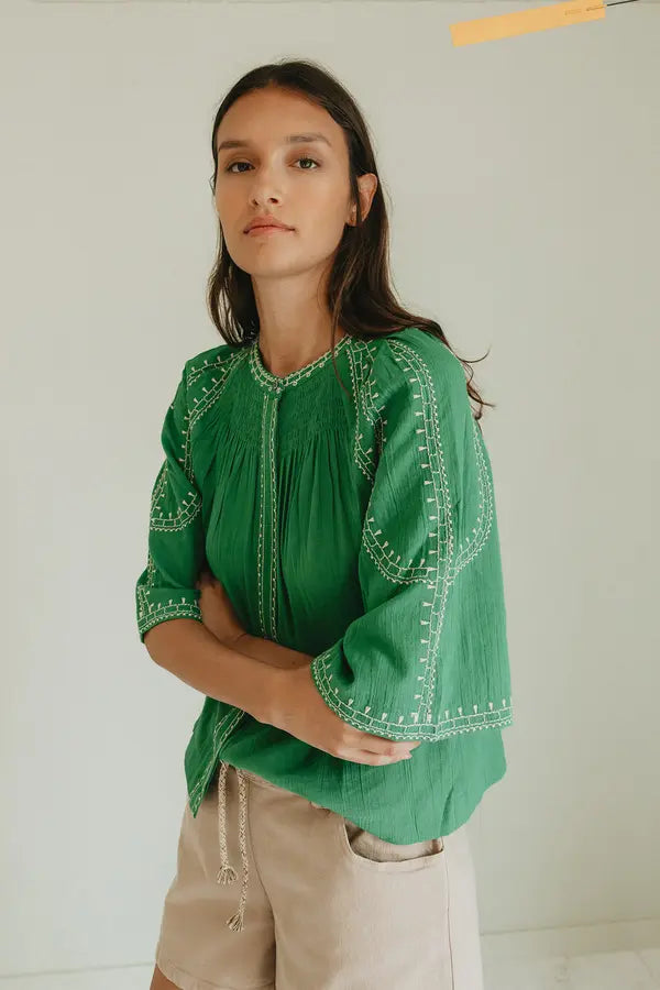 154055 | INDI & COLD - Camisa Grøn