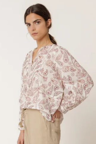 153863 | INDI & COLD - Camisa Rosa mønstret