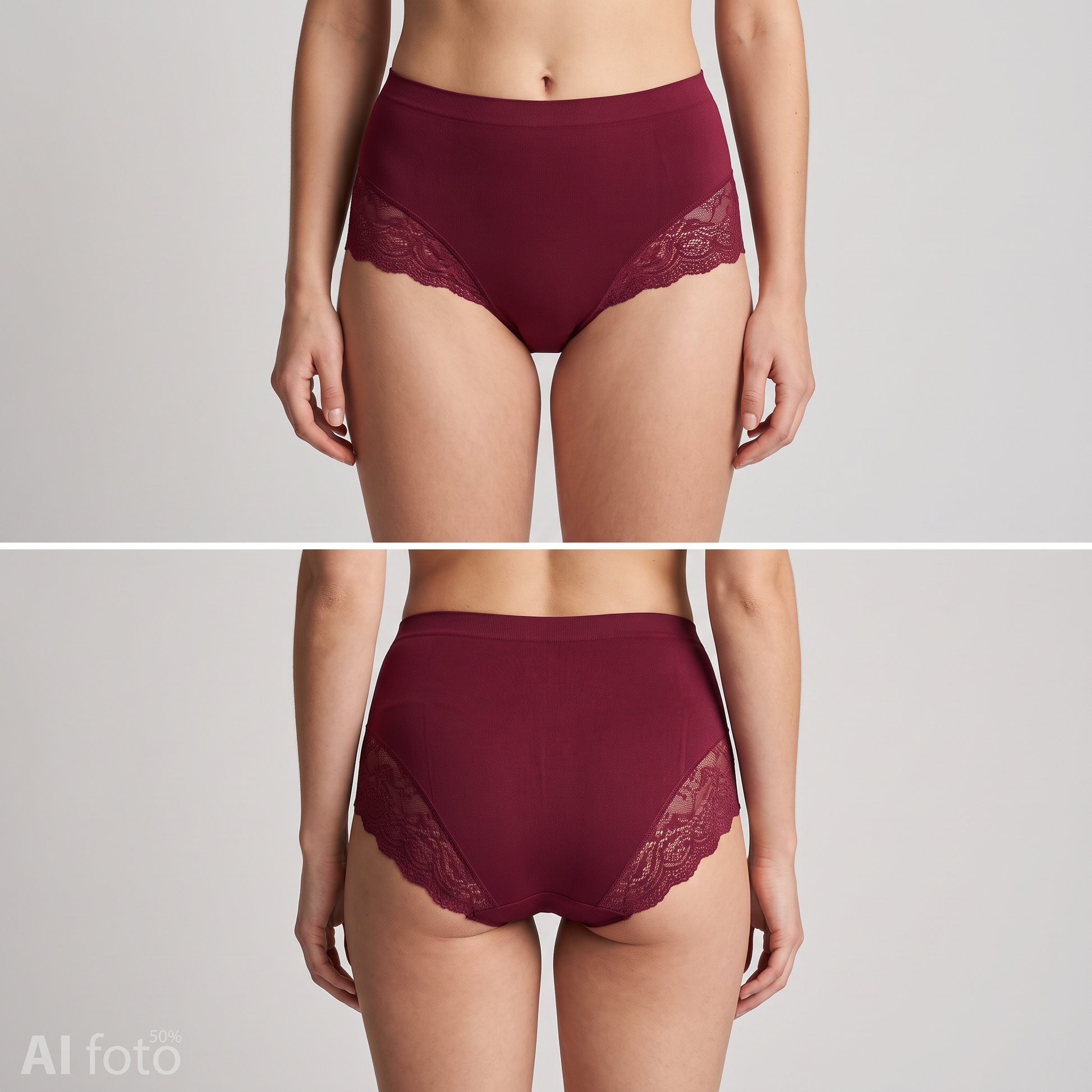 155678 | Missya - Seamless w Lace 3-Pack Bordeaux