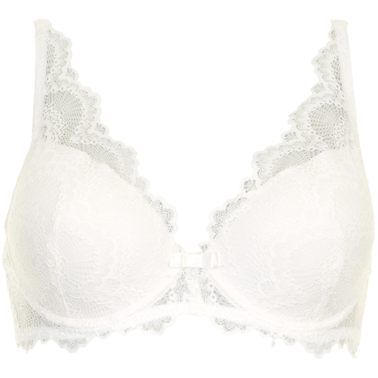 Bra with underwire and padding i Off-white. fra Missya
