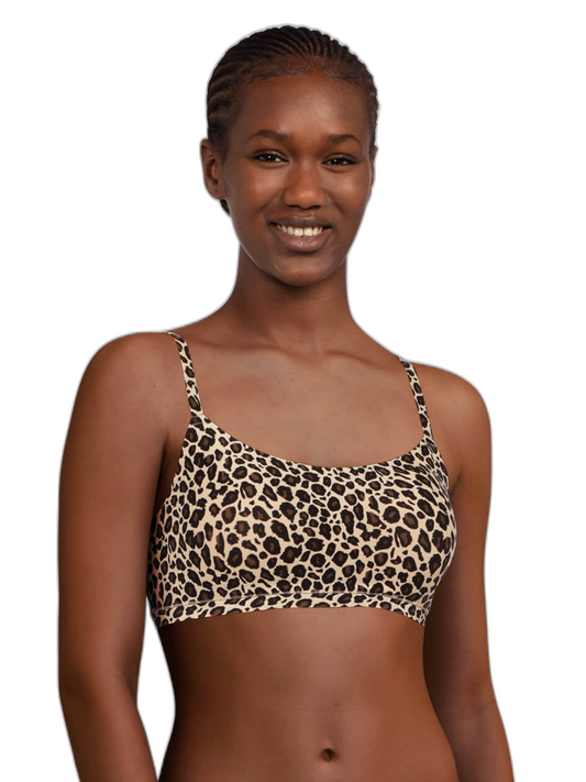 Bra without underwire i Leopard. fra Chantelle Seamless