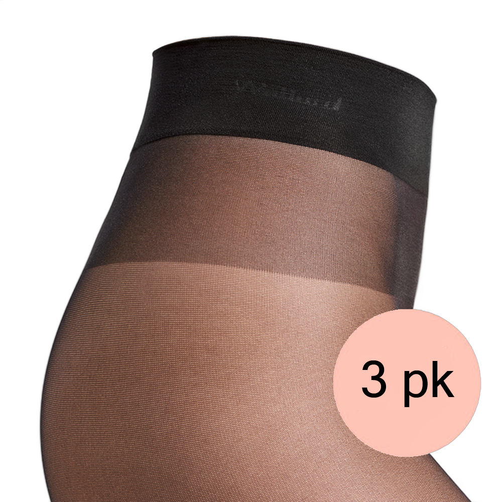 Wolford - Satin touch 20 promotion pack Nearly black