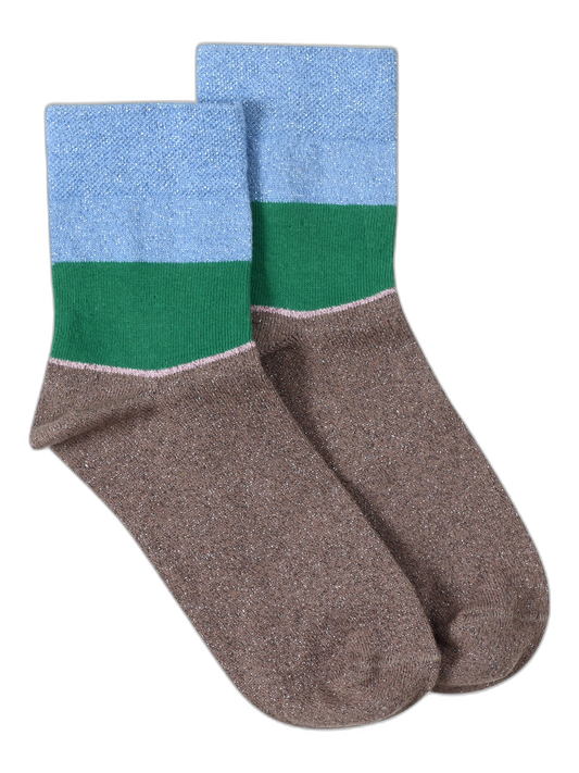Ankle socks i Blue pattern fra Gustav
