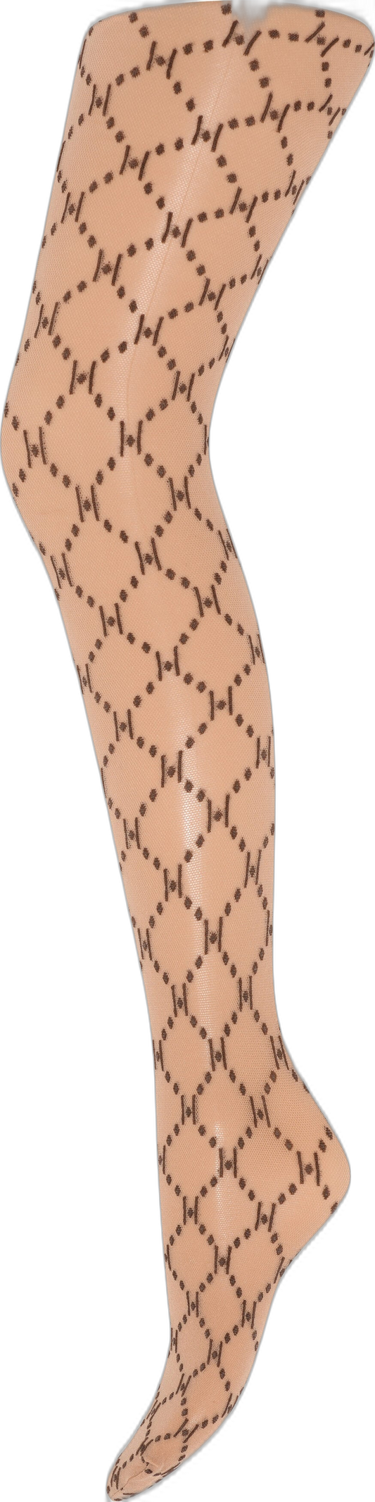 Strømpebukser i Brun mønstret fra HYPE THE DETAIL