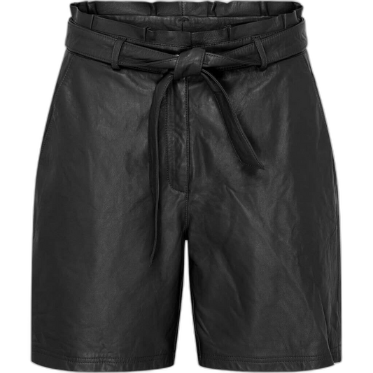 Leather shorts i Black. fra BTF CPH