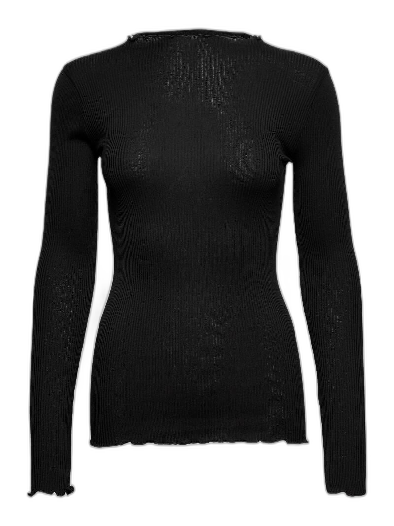 Rosemunde - Silk T-shirt Black.
