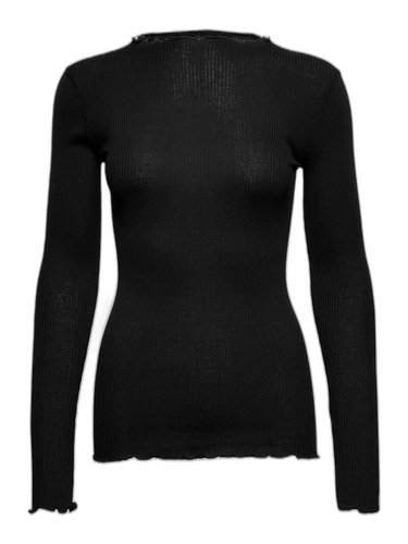 Rosemunde - Silk T-shirt Black.