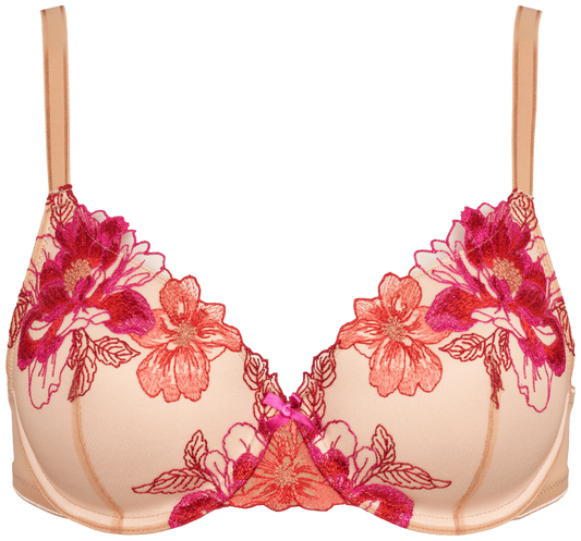 Bra with underwire and padding i Red patterned fra Missya