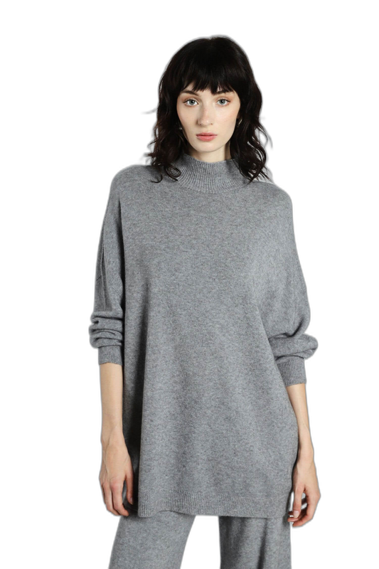 Knitted sweater i Gray... fra Imperial