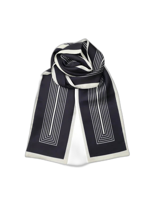 Tørklæde i Sort mønstret fra Black Colour