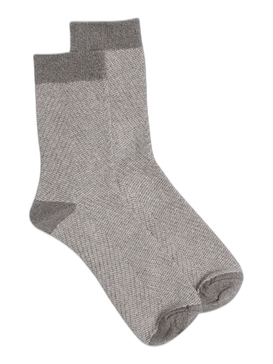 Ankle socks i Brown patterned fra Gustav