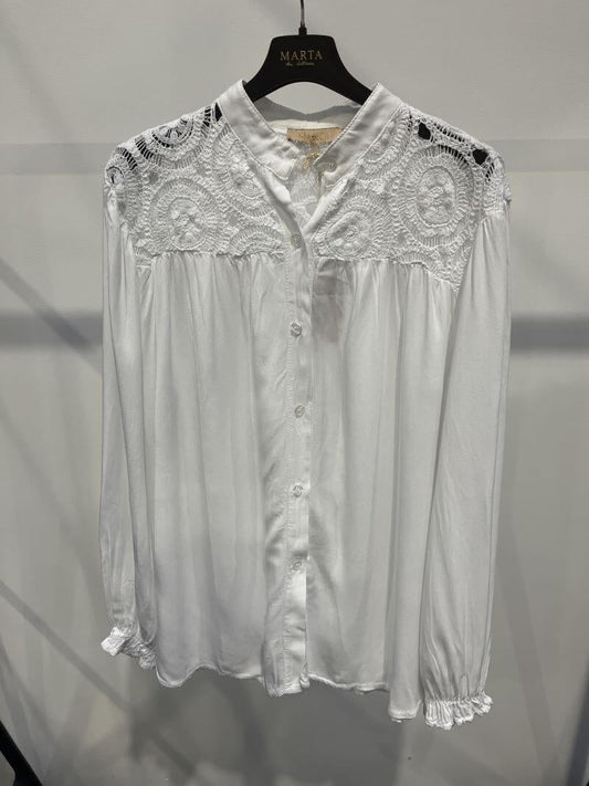 Skjorte i Hvid. fra Marta du Château