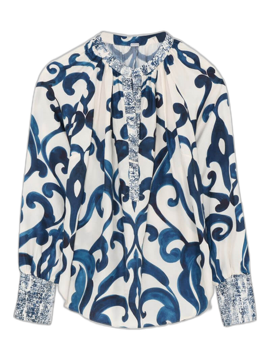 Skjorte i Off-white mønstret fra Gustav