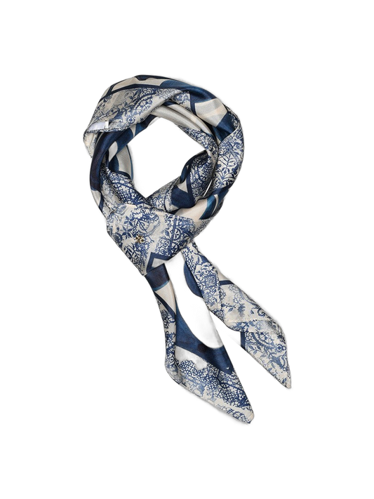 Tørklæde i Off-white mønstret fra Gustav