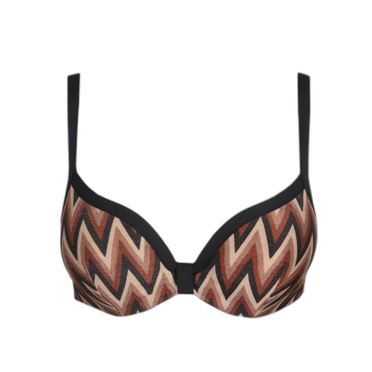 Bikini top i Brown patterned fra Marie Jo Swim