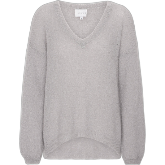 Knitted sweater i Grey. fra AMERICANDREAMS