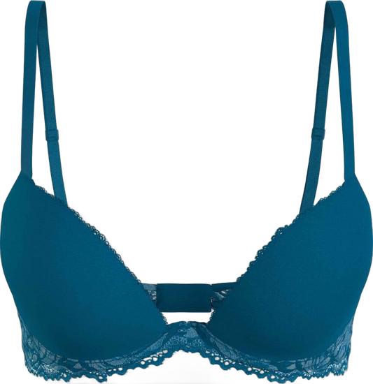 Bra with underwire and padding i Petrol fra Calvin Klein