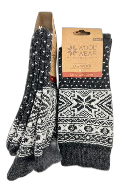 Ankle socks i Dark grey fra Charm Scandinavien