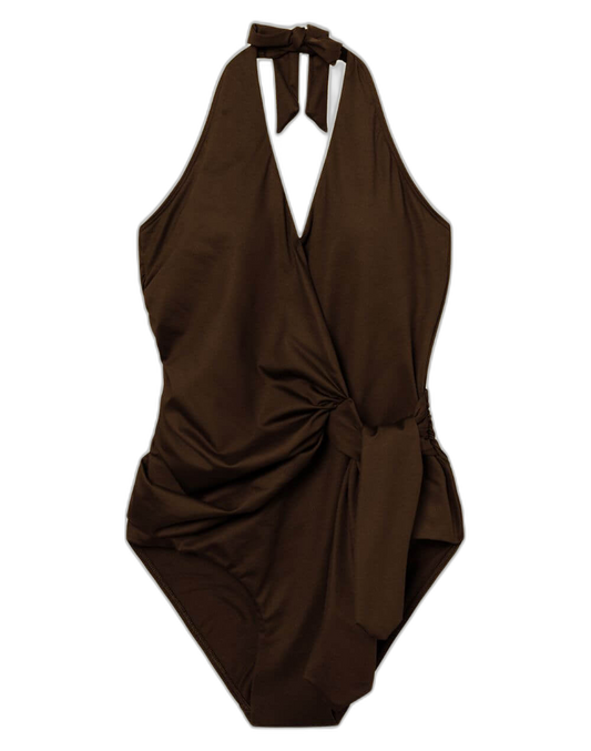 Swimsuit i Dark brown fra Saltabad