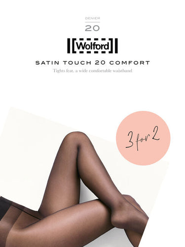 Wolford - Satin touch 20 promotion pack Nearly black