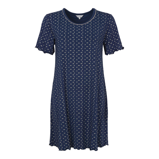 Nightgown i Blue pattern fra Lady Avenue