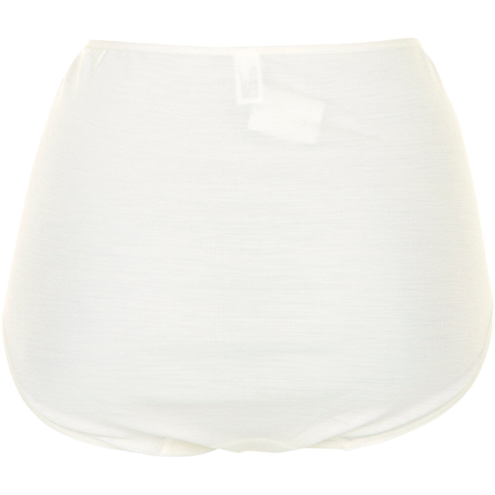 Off white maxitrusse i merinould set bagfra