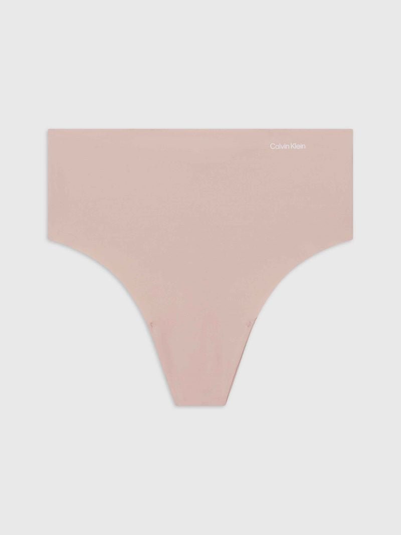 Calvin Klein Hud 147001 sømløs G-streng, lagt fladt på hvidt stof for en elegant og behagelig pasform.