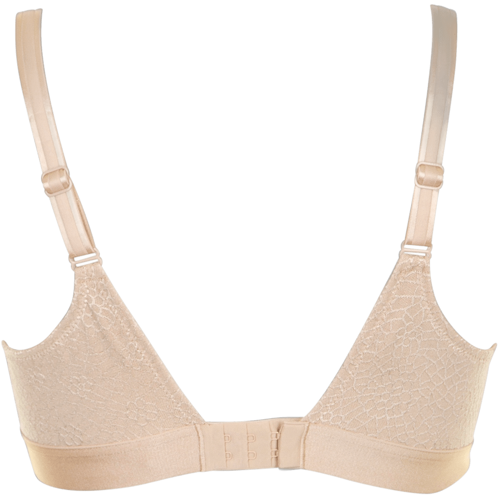 Chantelle – Magnifique Hud-bh i beige, set bagfra med justerbare stropper og hægte- og øje-lukning.