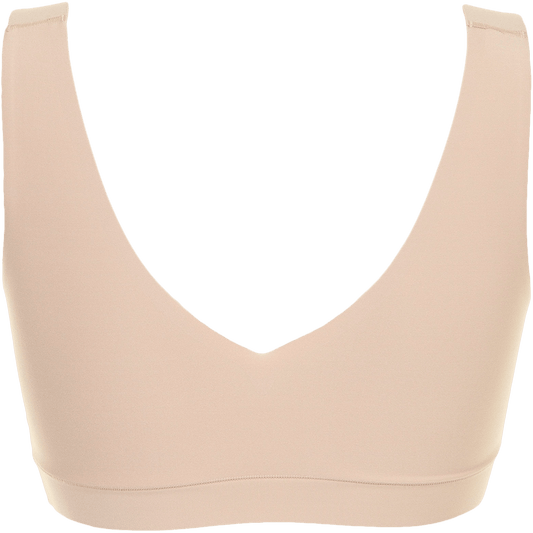 Bh uden bøjle i Sand. fra Chantelle Seamless