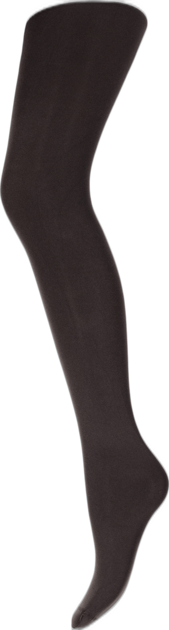 Decoy Microfiber 60D mørkebrune lårstrømper vist på et mannequinben foran en hvid baggrund.