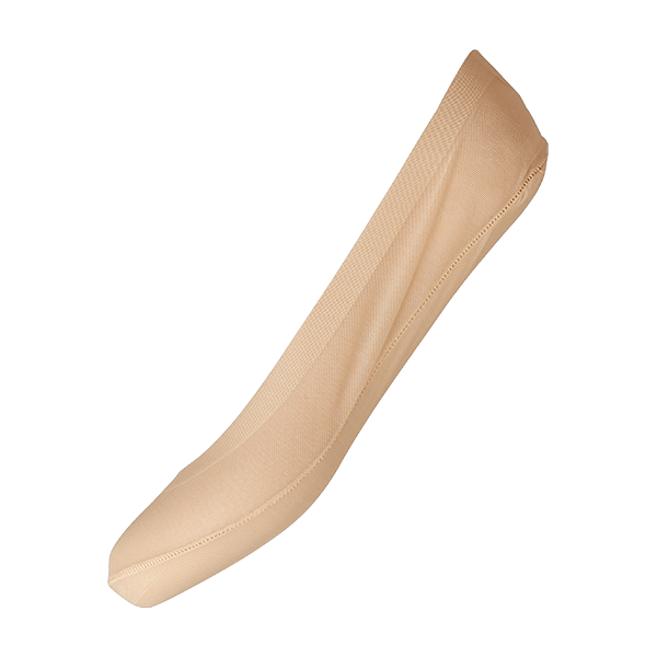 Decoy 20539 Sand – usynlige strømper fra Decoy, vist i profil på hvid baggrund.