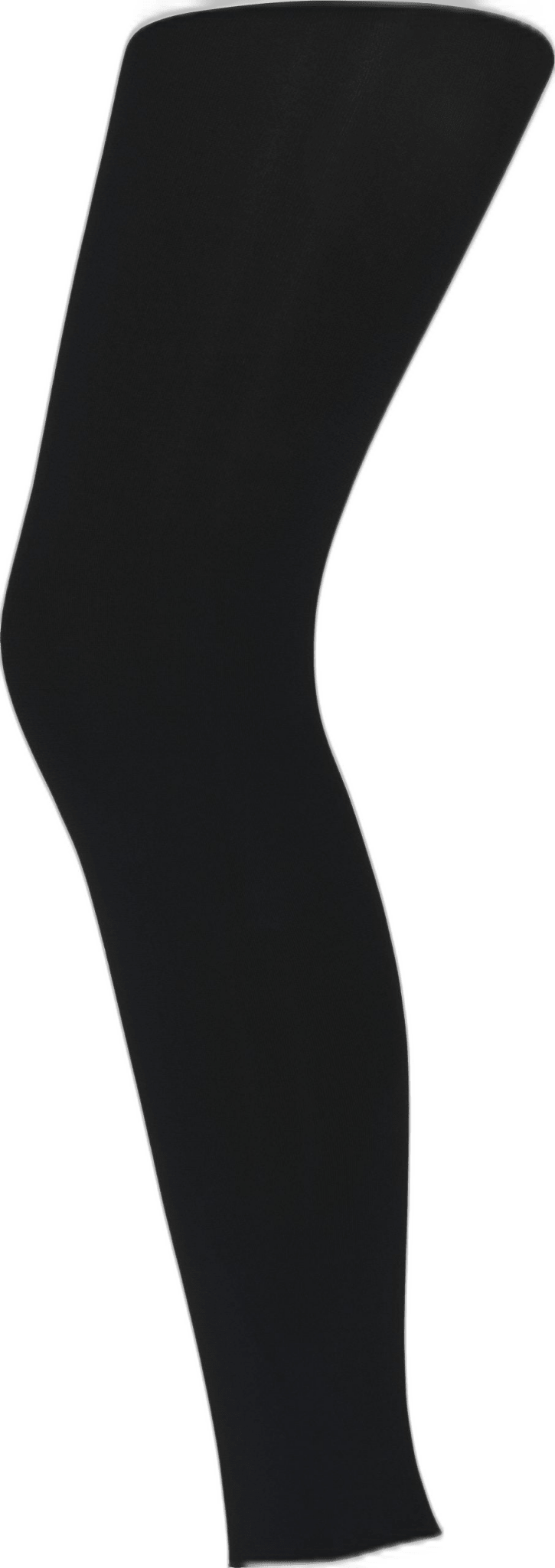 Decoy – Capri Microfiber 60D Sort, sort kompressionsbenmanchet, buet for at fremhæve formen, ingen synlige logoer.