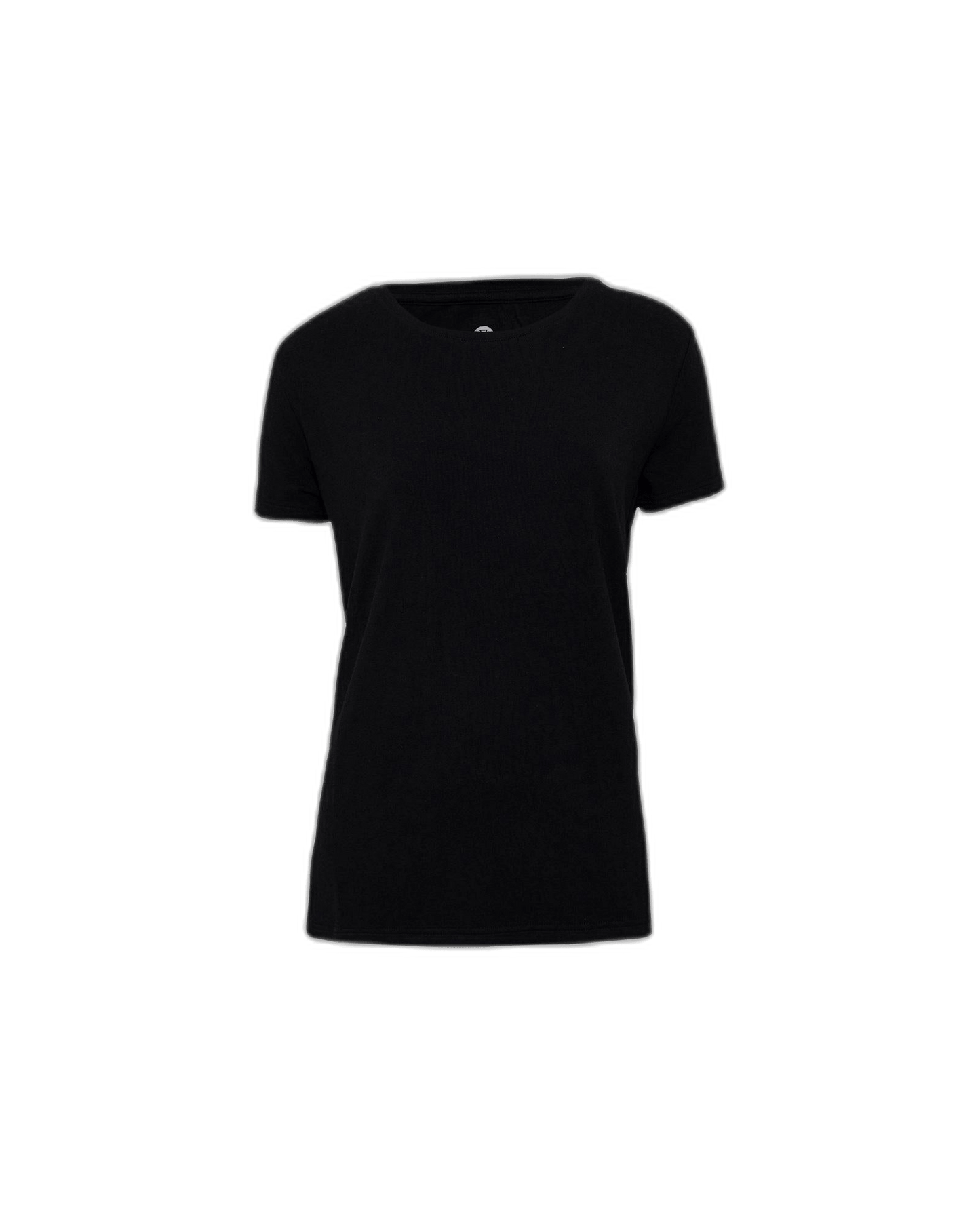 JBS fra Danmark 142252 Basic T-shirt i bambusblanding, sort, forfra set på hvid baggrund.