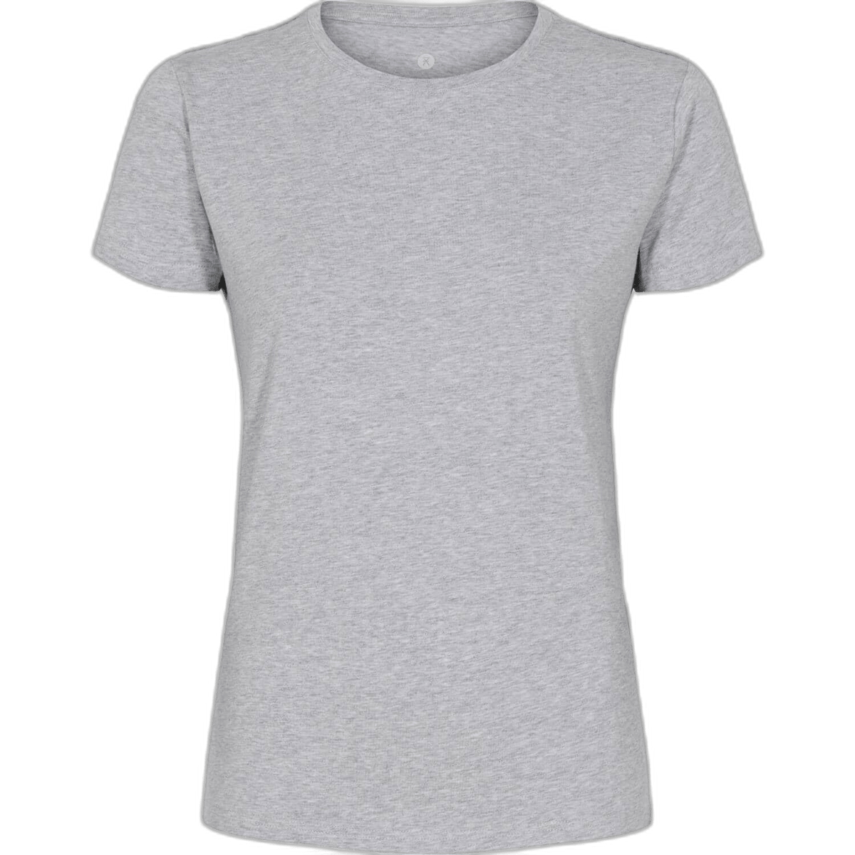 Forsiden af JBS of Denmark 142808 Basic Tee Bamboo Blend Grå, ensfarvet lysegrå, uden synligt mærke, hvid baggrund.