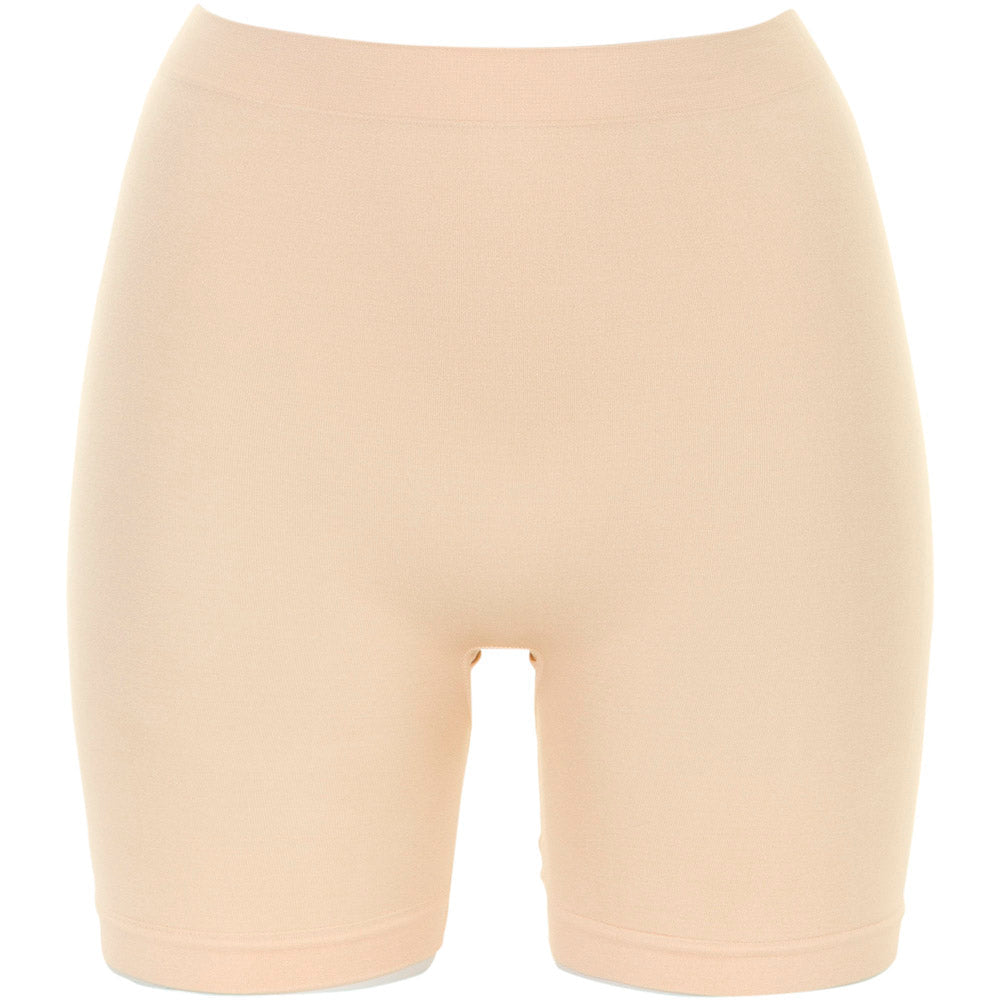 Missya Lucia Nude Hud 128277 – shorts med høj talje og figurformende effekt, set forfra på hvid baggrund.