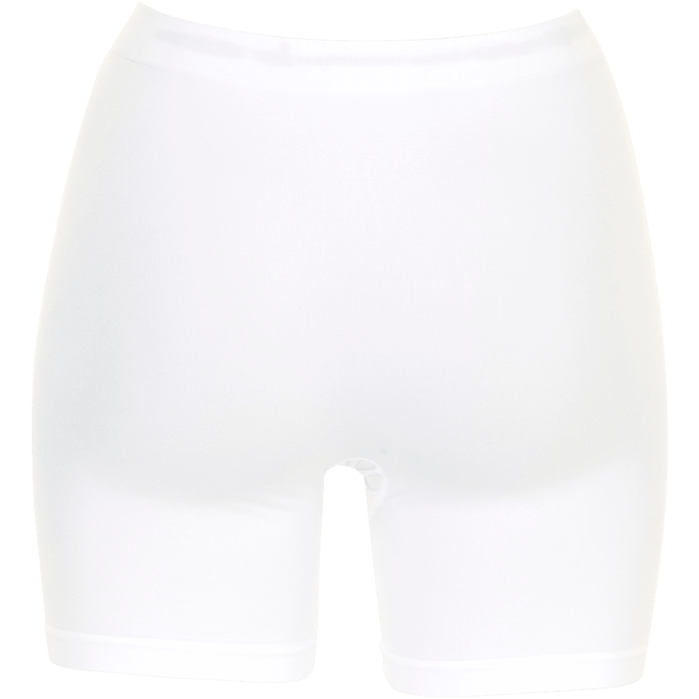 Missya Lucia-shorts 130767 i hvidt, vist forfra som underbukser, med et sømløst design på en ensfarvet baggrund.