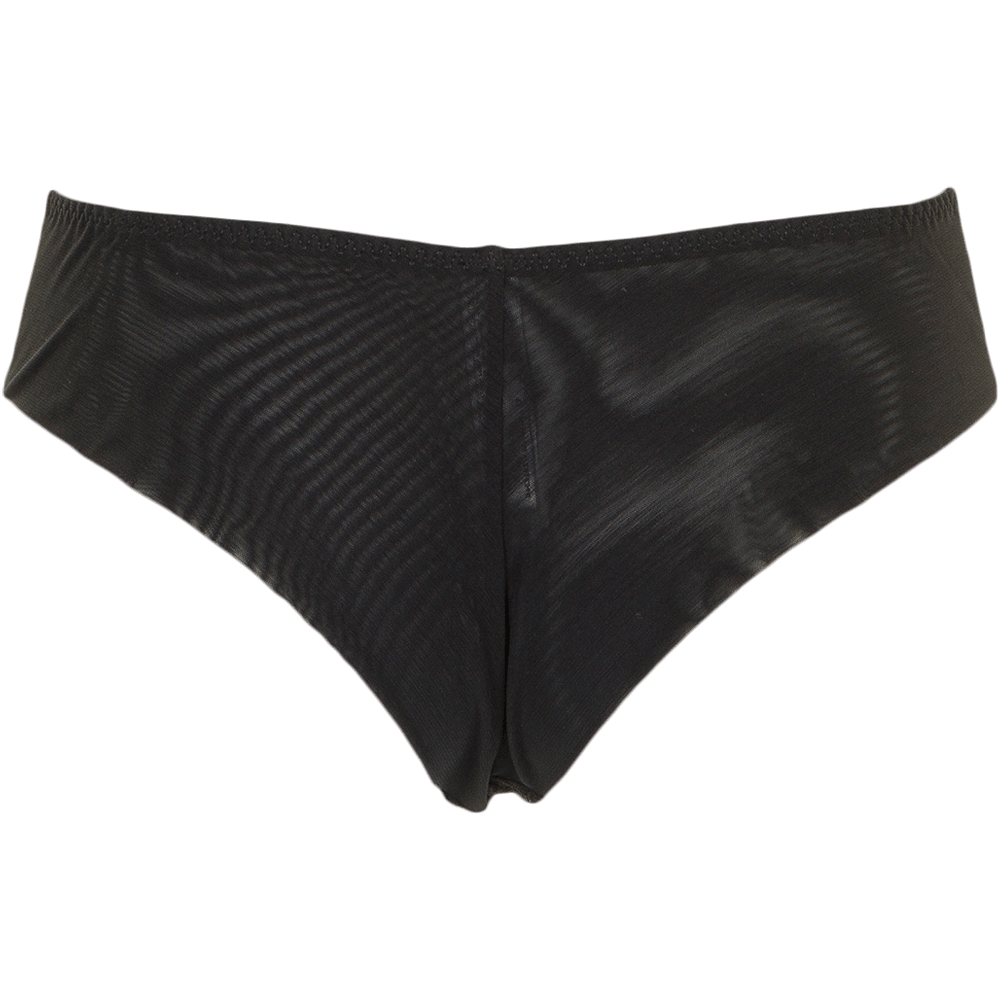 PrimaDonna Sophora Black – dameundertøj i bikini-stil med blomsterbroderi på hvid baggrund.