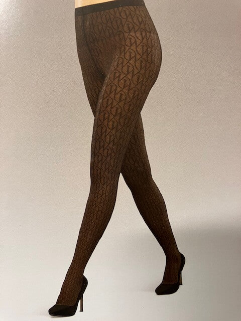 147422 | Wolford - Lace Tights Sort mønstret