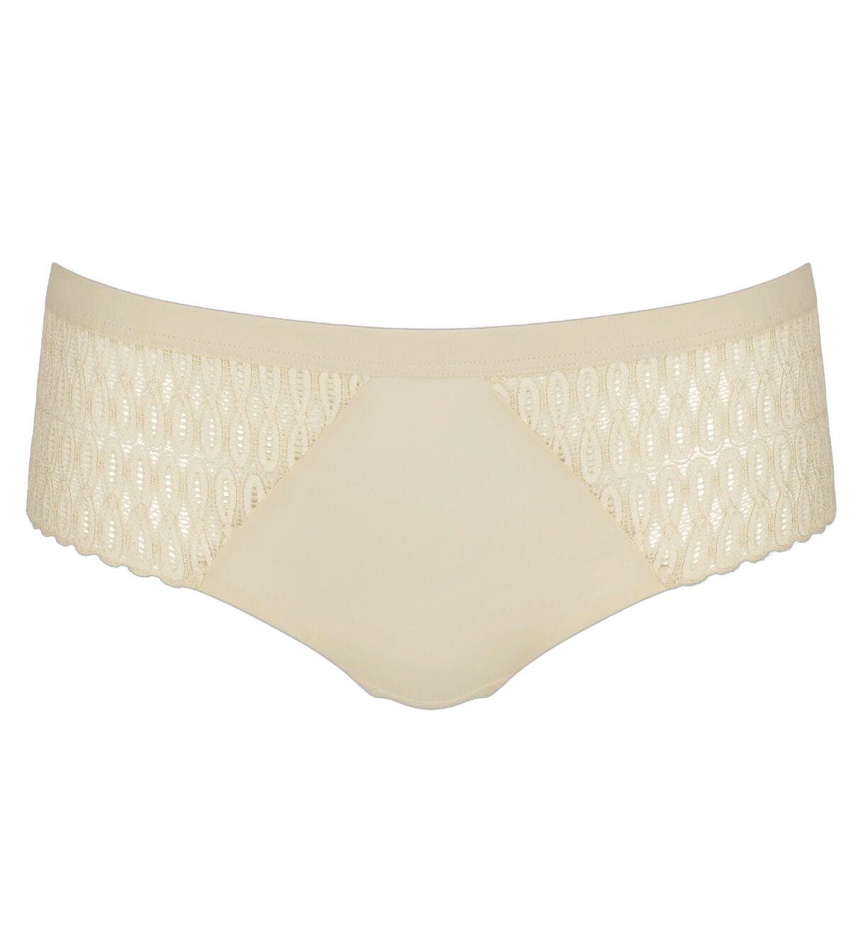 Triumph Aura Spotlight 6720 Hud hipster i beige med lyse paneler, vist på en ensfarvet hvid baggrund.
