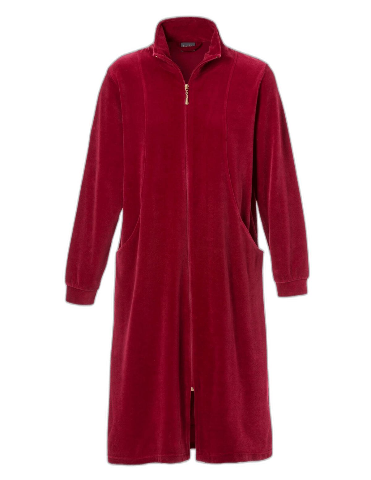 142984 | TROFÉ - Velour Zip Style Rød........