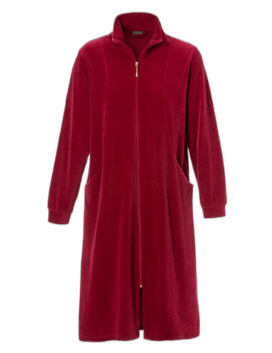 142984 | TROFÉ - Velour Zip Style Rød........